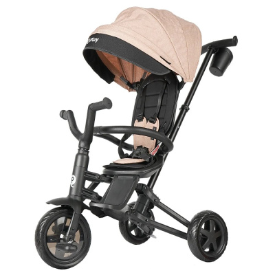 Детский трёхколёсный велосипед QPlay Nova S700-14-Beige бежевый 01
